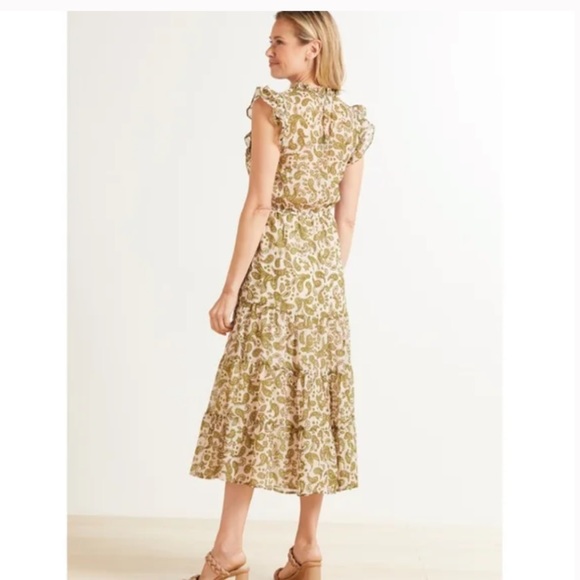 BB DAKOTA Steve Madden Endless Scroll Tiered A-line Midi Dress - Picture 4 of 6
